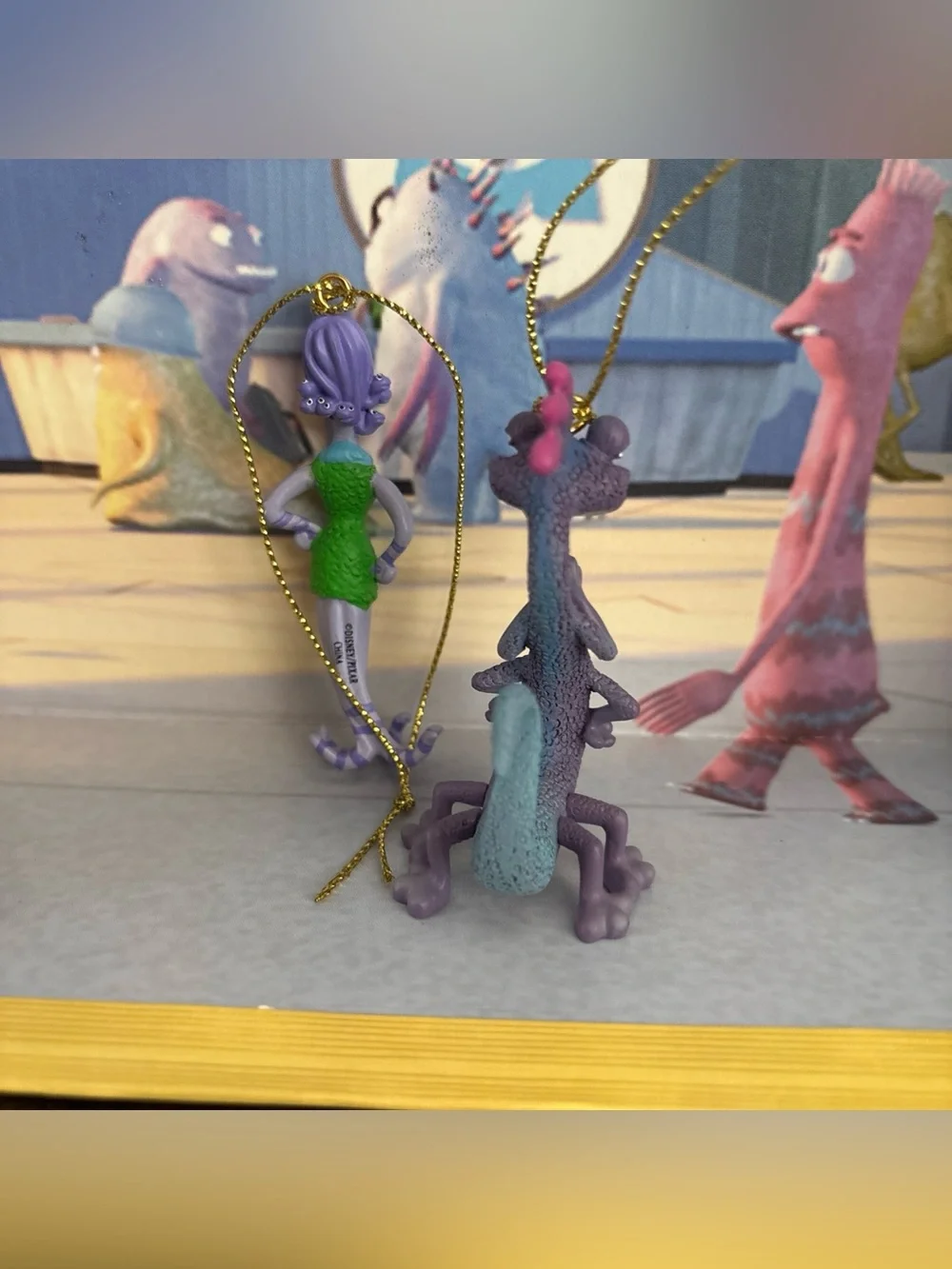 Disney Pixar Monsters, Inc. Storybook Ornament Set of 8
